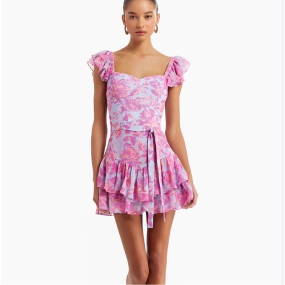 Amanda Uprichard Pants - Amanda Uprichard Mackey romper in Midsummer. Size Large